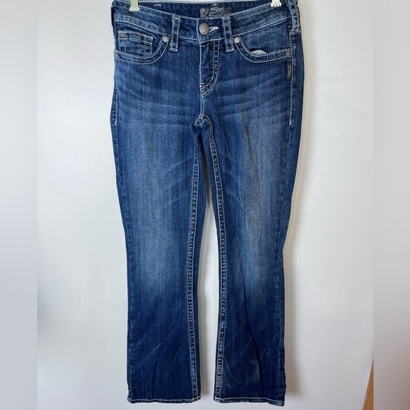 Silver Jeans Denim - Silver Jeans Co Aiko Boot Cut Womens SZ 28/33‎ Dark Wash Blue Denim